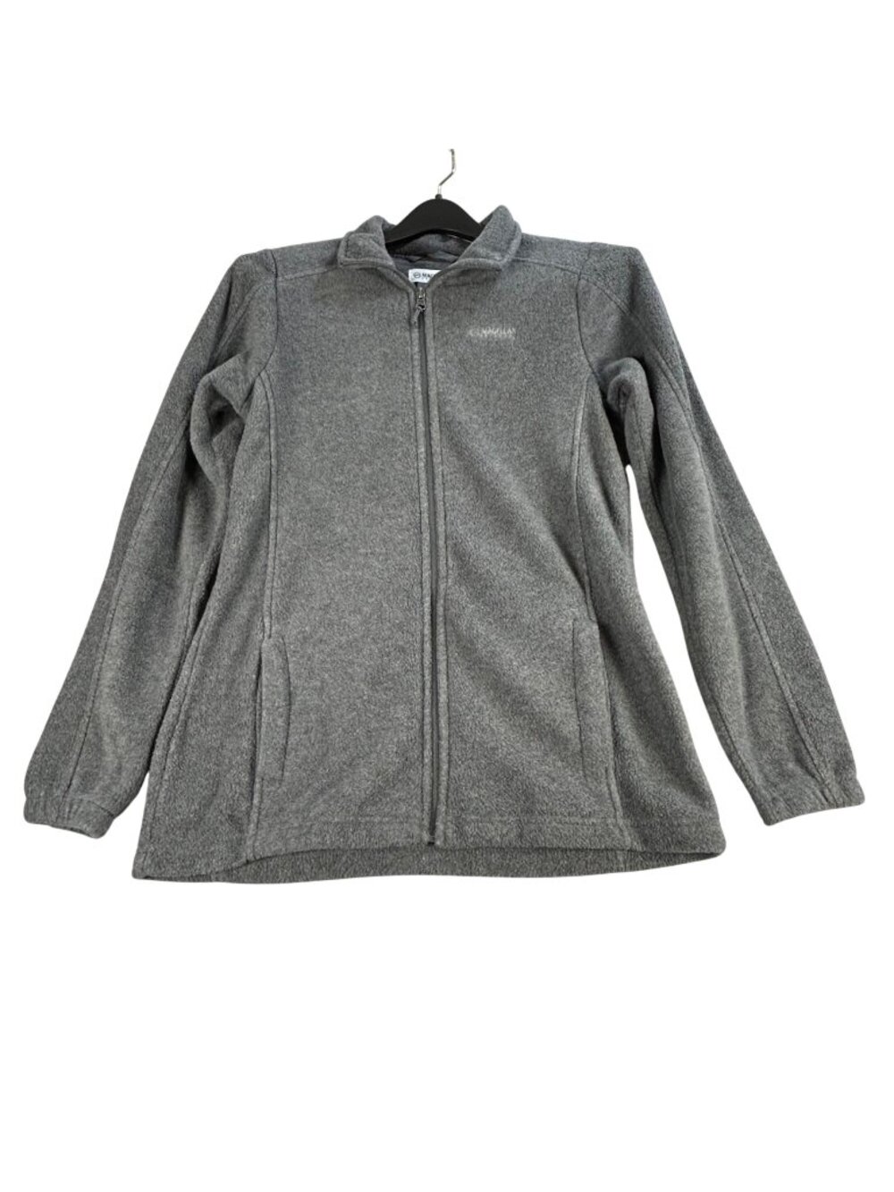 Magellan Outdoors Full Zip Gray Fleece Jacket Women's Size M Fleece Outerwear